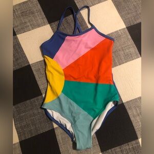 Hanna Andersson Kids Colorblock One-Piece Swimsuit - Multicolor